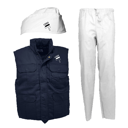 Kit imbianchino composto da Gilet Pantalone e Cappello per i professionisti M A3